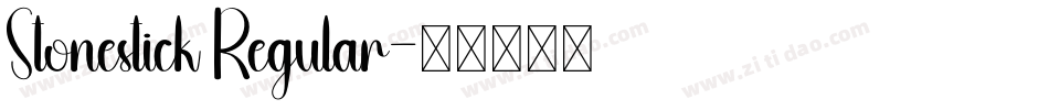 Stonestick Regular字体转换